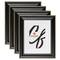 4 Pack Craig Frames Victoria Black & Gold Picture Frame with Mat